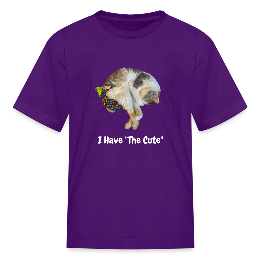 "I Have "The Cute" Tito-T for Hooman Kids - purple