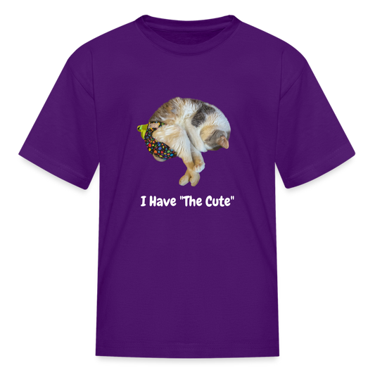 "I Have "The Cute" Tito-T for Hooman Kids - purple