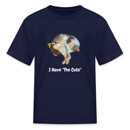 "I Have "The Cute" Tito-T for Hooman Kids - navy