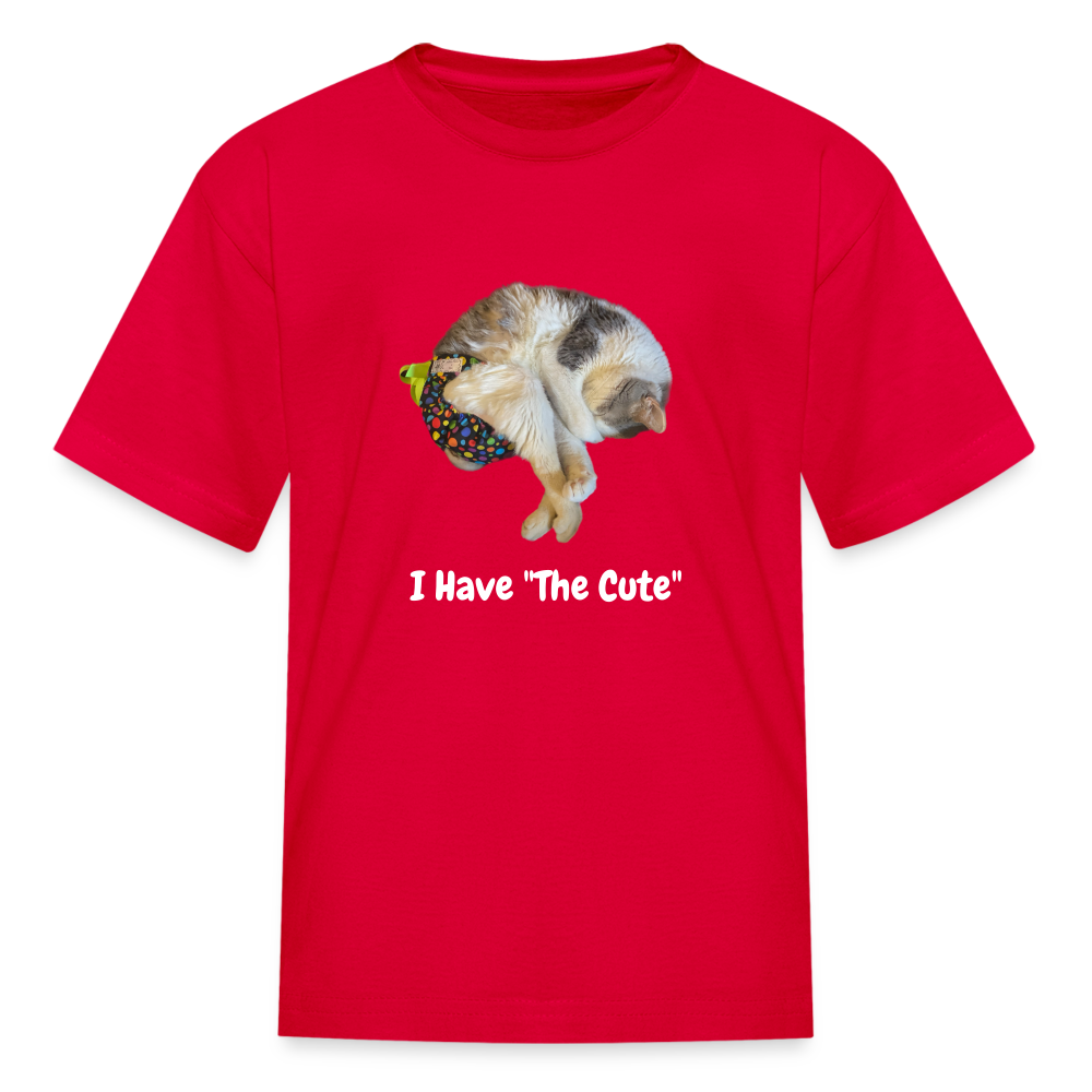 "I Have "The Cute" Tito-T for Hooman Kids - red
