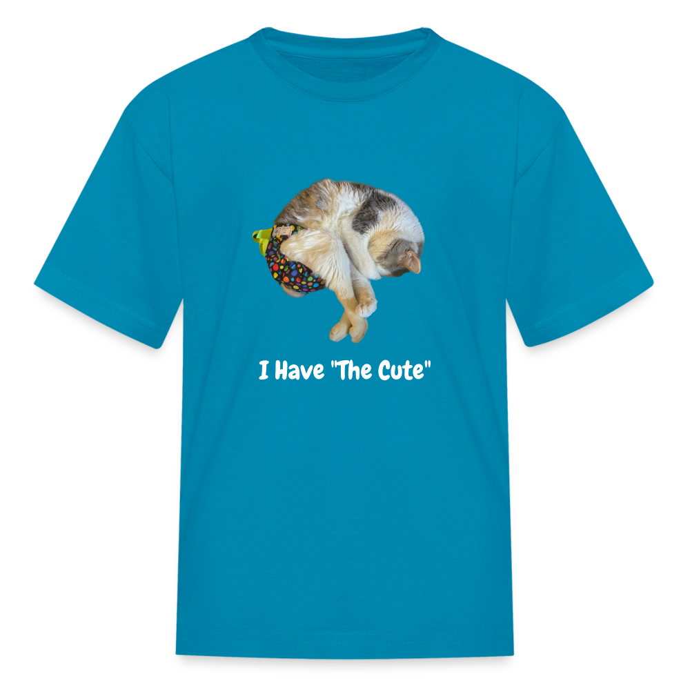 "I Have "The Cute" Tito-T for Hooman Kids - turquoise