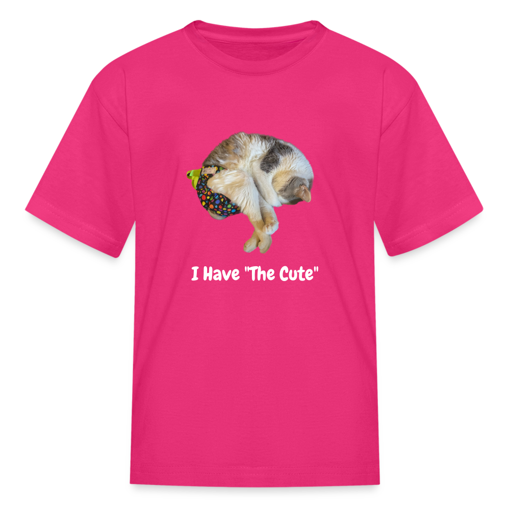 "I Have "The Cute" Tito-T for Hooman Kids - fuchsia