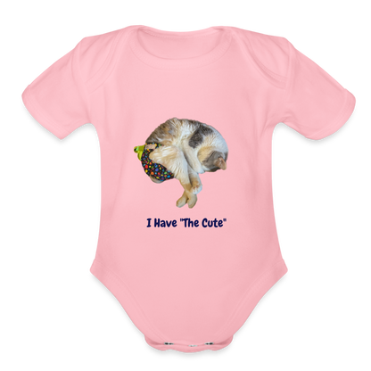 "I Have "The Cute" Bodysuit for Hooman Babies - light pink