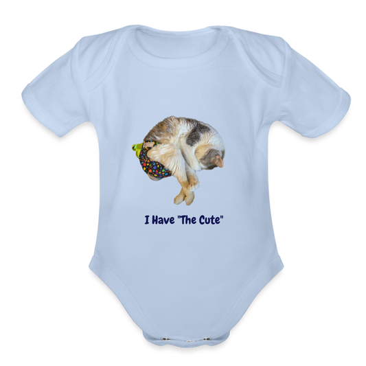 "I Have "The Cute" Bodysuit for Hooman Babies - sky