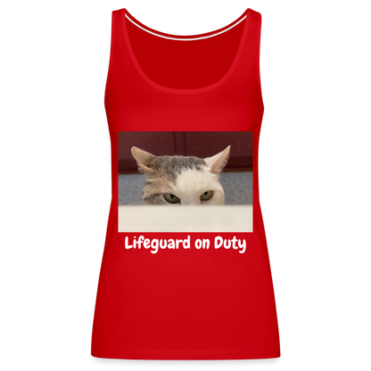 "Lifeguard on Duty" Women’s Tank Top - red