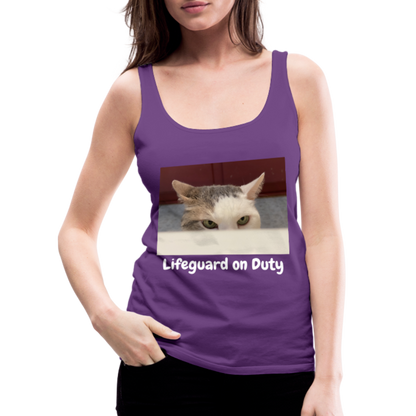 "Lifeguard on Duty" Women’s Tank Top - purple