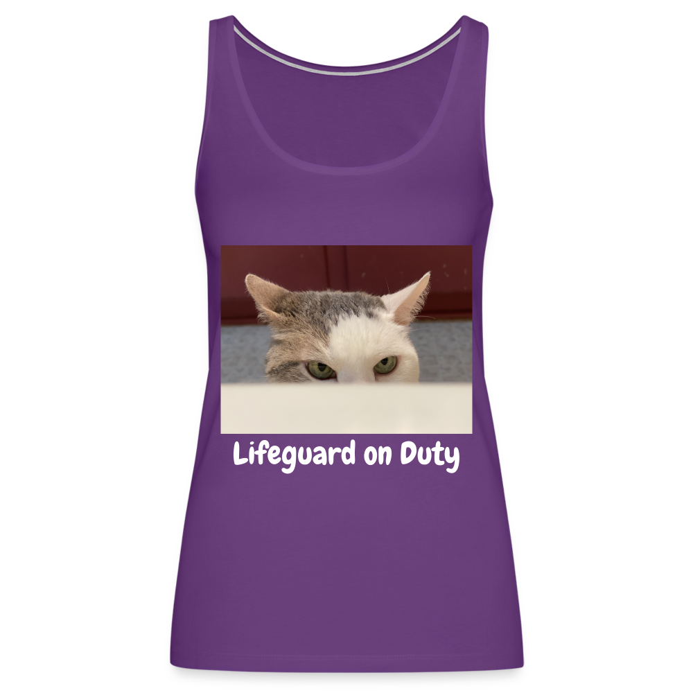 "Lifeguard on Duty" Women’s Tank Top - purple