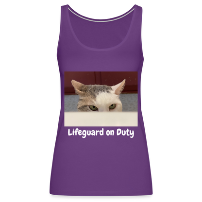 "Lifeguard on Duty" Women’s Tank Top - purple