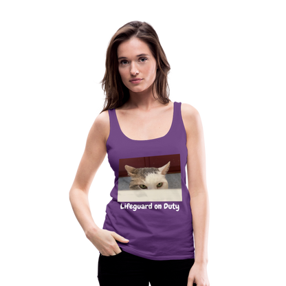 "Lifeguard on Duty" Women’s Tank Top - purple