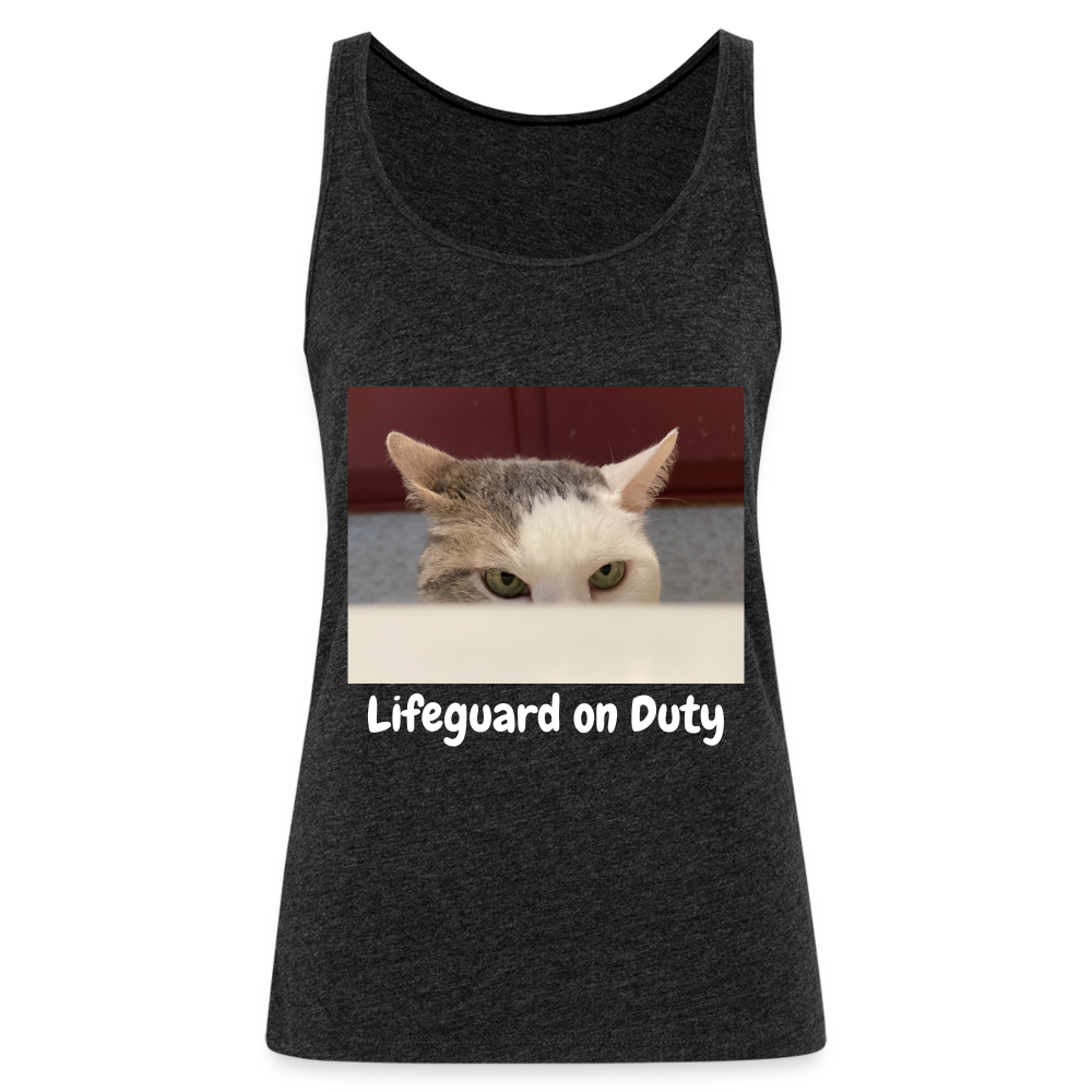 "Lifeguard on Duty" Women’s Tank Top - charcoal grey