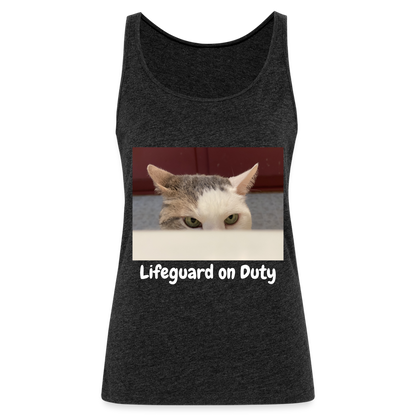 "Lifeguard on Duty" Women’s Tank Top - charcoal grey