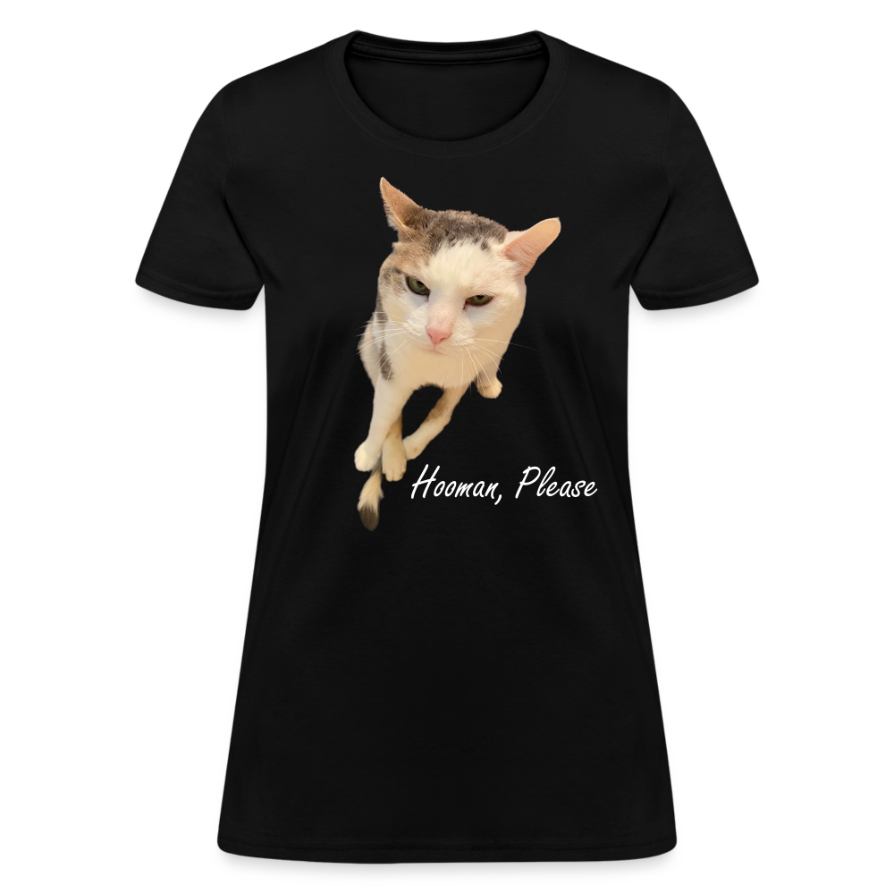 "Hooman, Please" Women's T - black