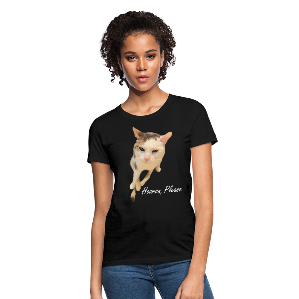 "Hooman, Please" Women's T - black