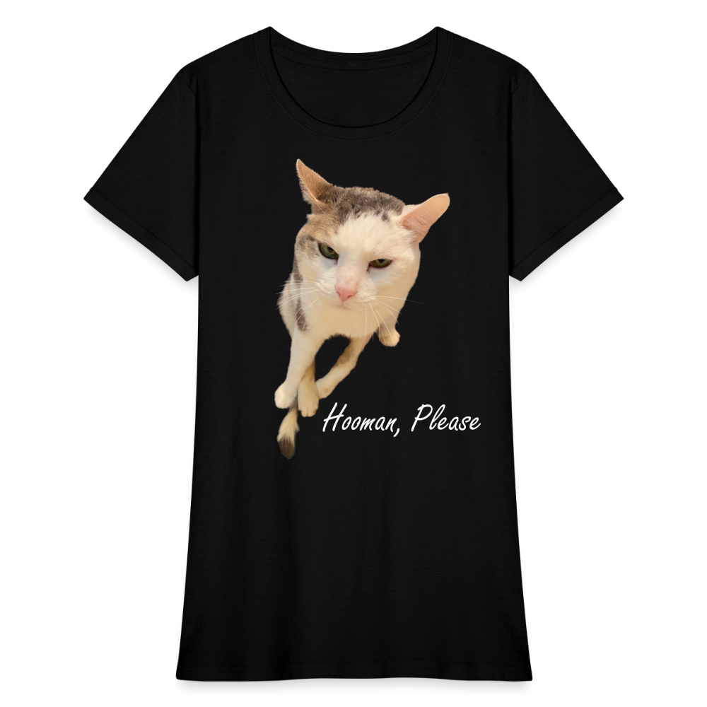 "Hooman, Please" Women's T - black