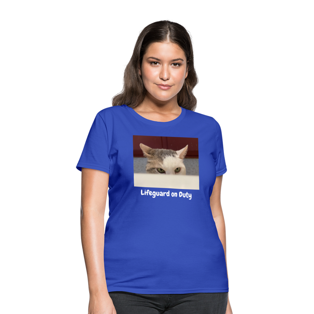 "Lifeguard on Duty" Women's T - royal blue