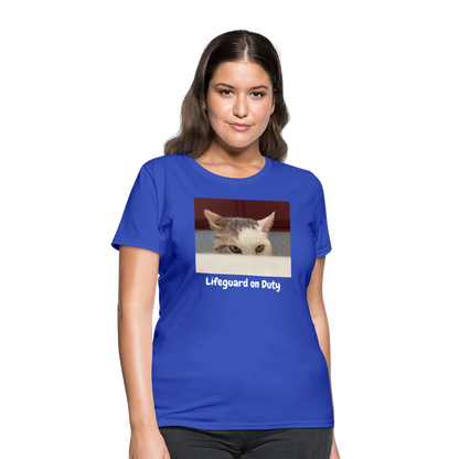 "Lifeguard on Duty" Women's T - royal blue