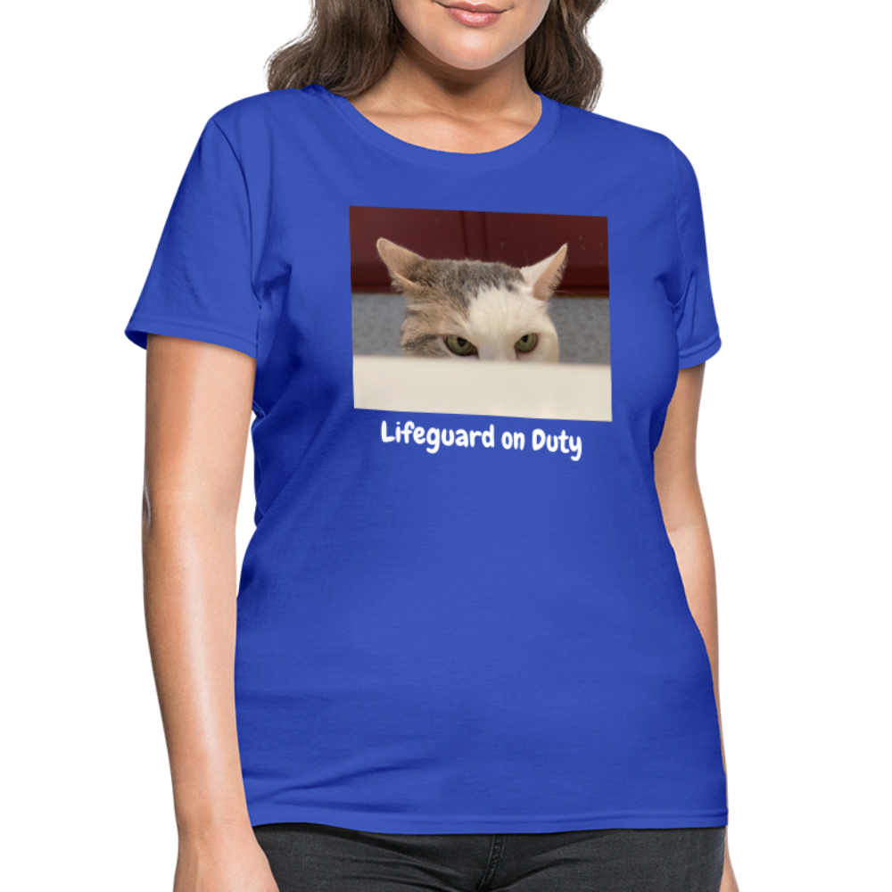 "Lifeguard on Duty" Women's T - royal blue