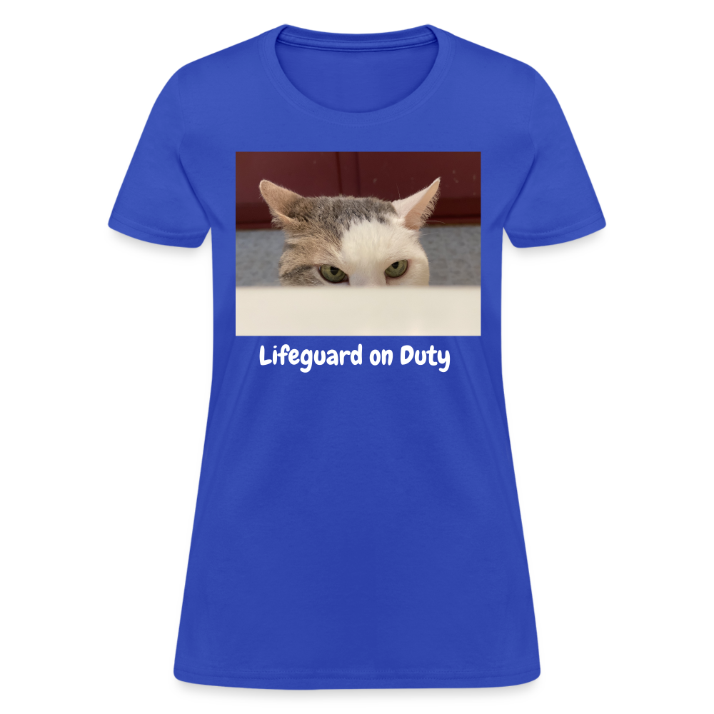 "Lifeguard on Duty" Women's T - royal blue