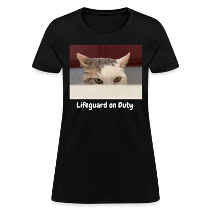 "Lifeguard on Duty" Women's T - black