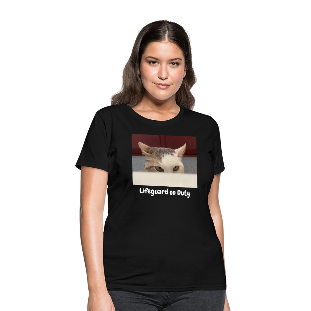 "Lifeguard on Duty" Women's T - black