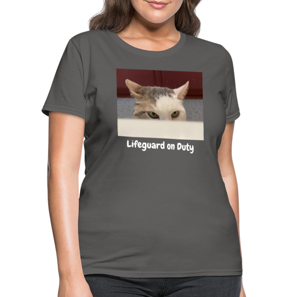 "Lifeguard on Duty" Women's T - charcoal