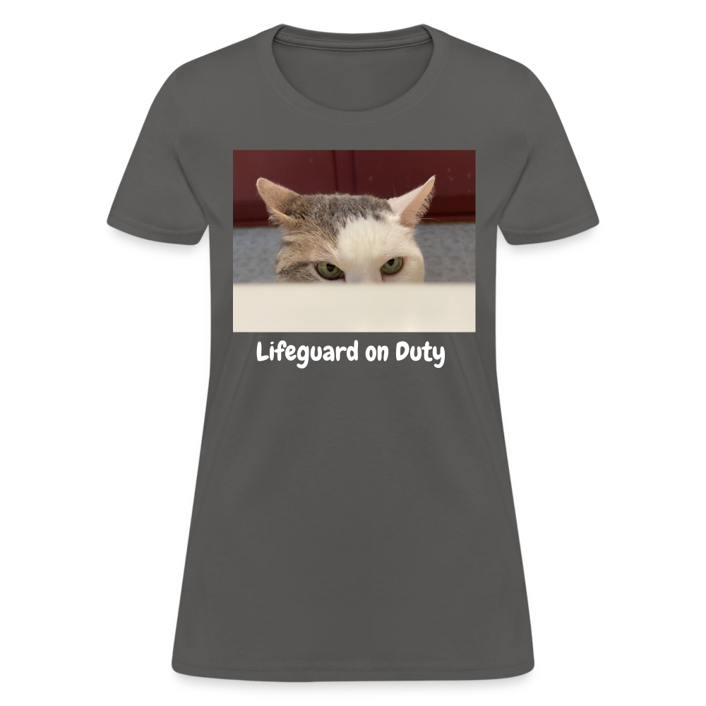 "Lifeguard on Duty" Women's T - charcoal