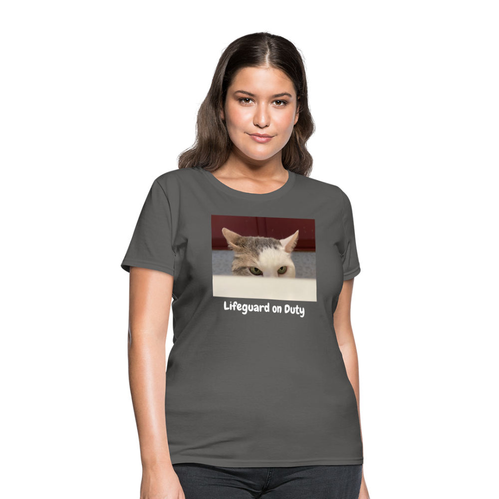 "Lifeguard on Duty" Women's T - charcoal