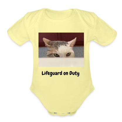 Lifeguard Baby Tito Onesie - washed yellow