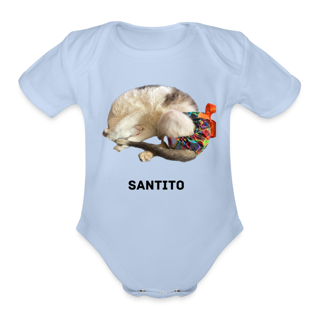 Baby Roly Poly Tito Onesie - sky